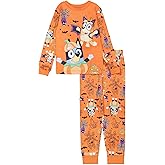 Bluey Unisex Kids 2-piece Loose-fit Pajama Set, Soft & Comfortable