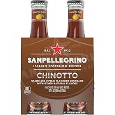 Sanpellegrino Italian Sparkling Drink Chinotto, Sparkling Citrus Beverage, 4 Pack of 6.75 Fl Oz Bottles