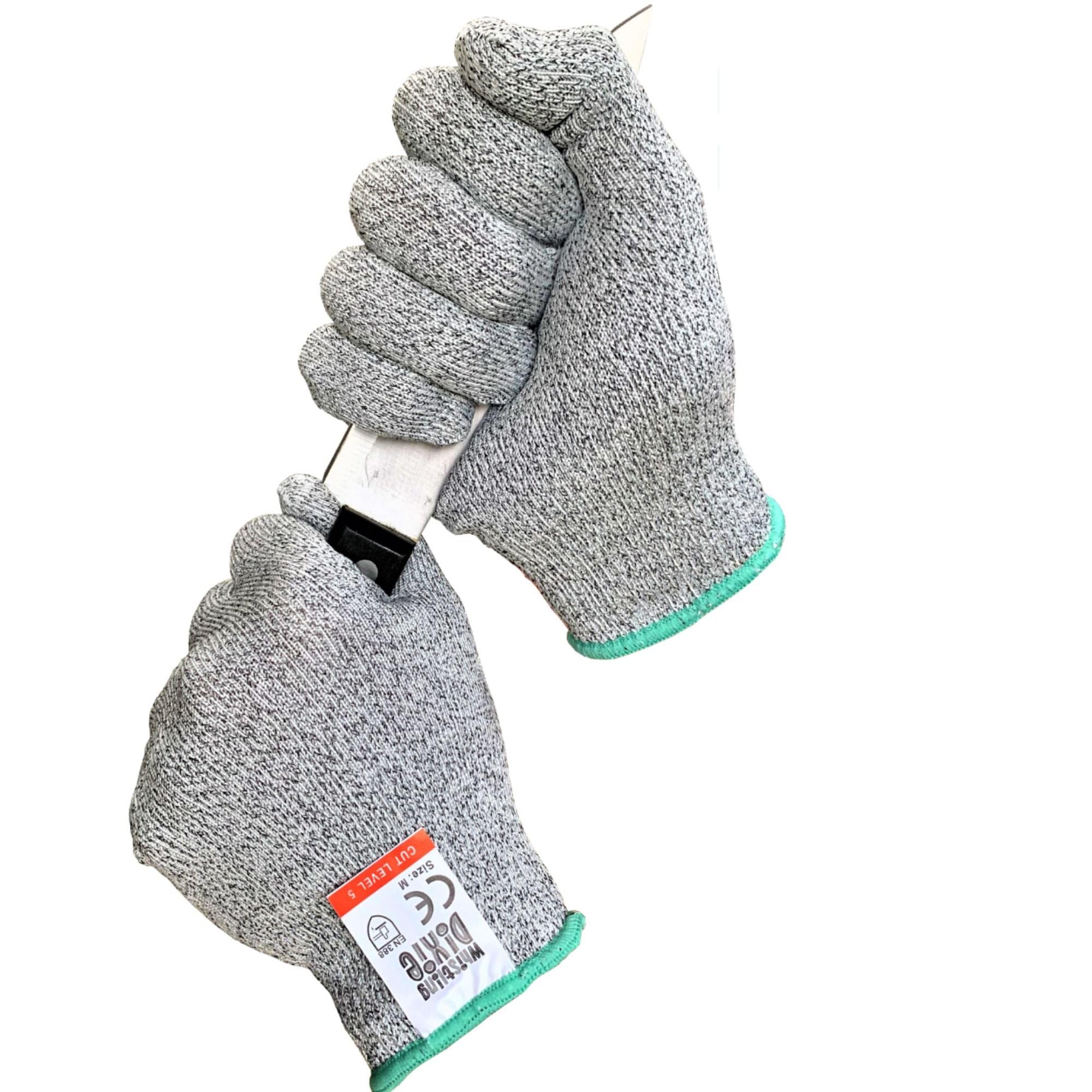 1 Pair of Whistling Dixie Cut Resistant Kitchen Gloves - Offering Level 5 Protection, Food Grade, EN 388 Certified, Extra Small.