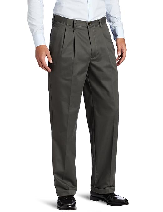 Buy IZOD Men's Big & Tall Big and Tall American Chino Double Pleated Pant at Amazon.in