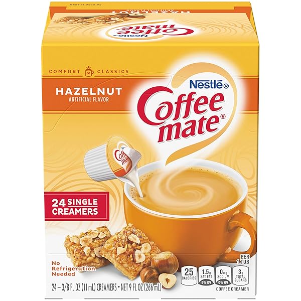 COFFEE MATE HAZELNUT LIQUID COFFEE CREAMER 24 CT...