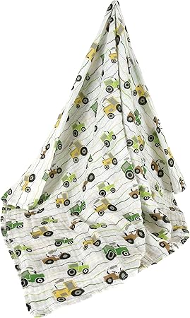 farm swaddle blanket