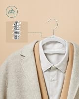 SONGMICS Velvet Hangers Set of 50, Non-Slip, 360 Swivel Hooks, 0.6 cm Thick view 4