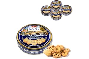 Adoro – Butter Biscuits in Metal Tins Gift Idea 1.3 kg (Pack of 4 x 340g)