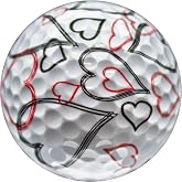 GBM Wild Hearts Novelty Golf Balls &ndash; Valentine's Day Design Golf Balls for Holiday Tournaments, League Play, Gifts for Him or Her, 12 Pack