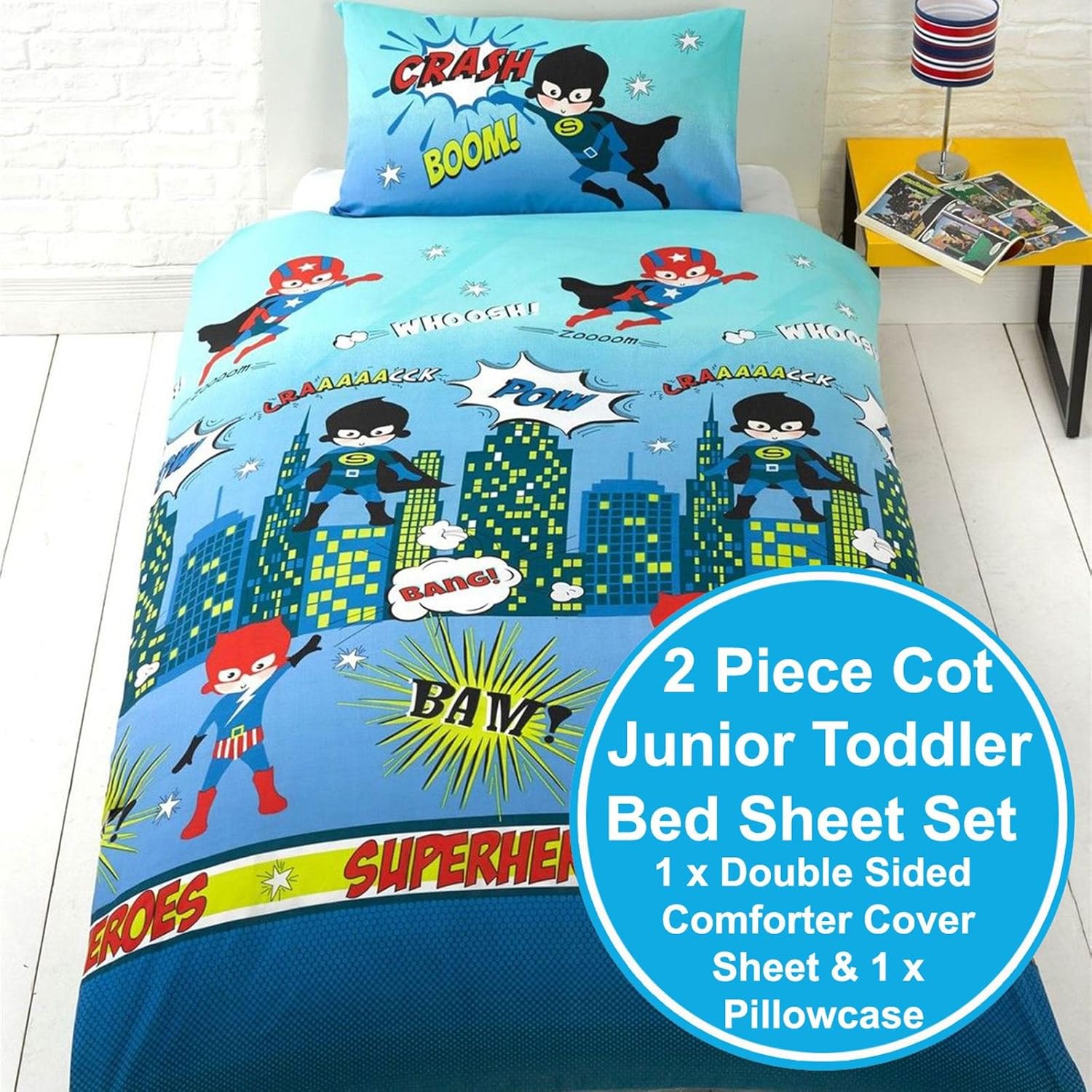 superhero cot bedding
