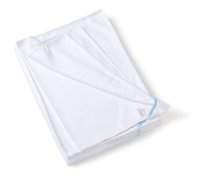 culiclean 10 STK. Ultra Mikrofaser Küchentuch Geschirrtuch Trockentuch 50x70 cm weiß, Profipack, waschbar, saugfähig, Aufhäng