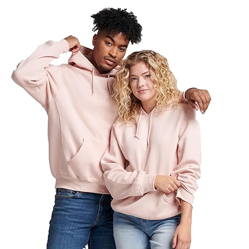 Russell Athletic Men's Dri Power Hooded Pullover Sweatshirt, Blush Pink, X-Large