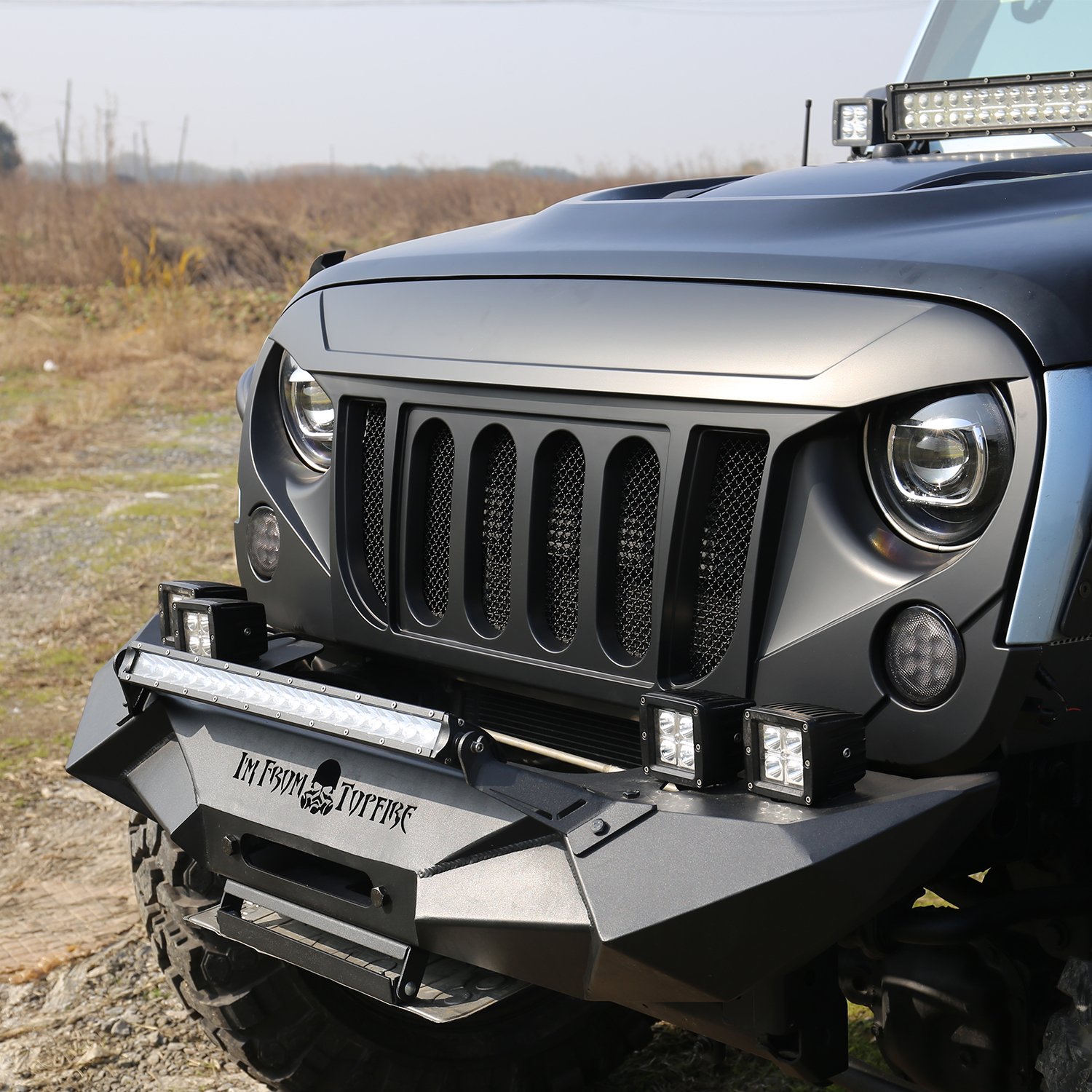 Replacement for Jeep JK Grill Covers Rubicon Sahara Sport JK