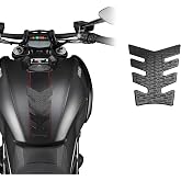 STOMPGRIP | Motorcycle Center Tank Pad Protector | Universal Fit | Vertebrae | Icon Black