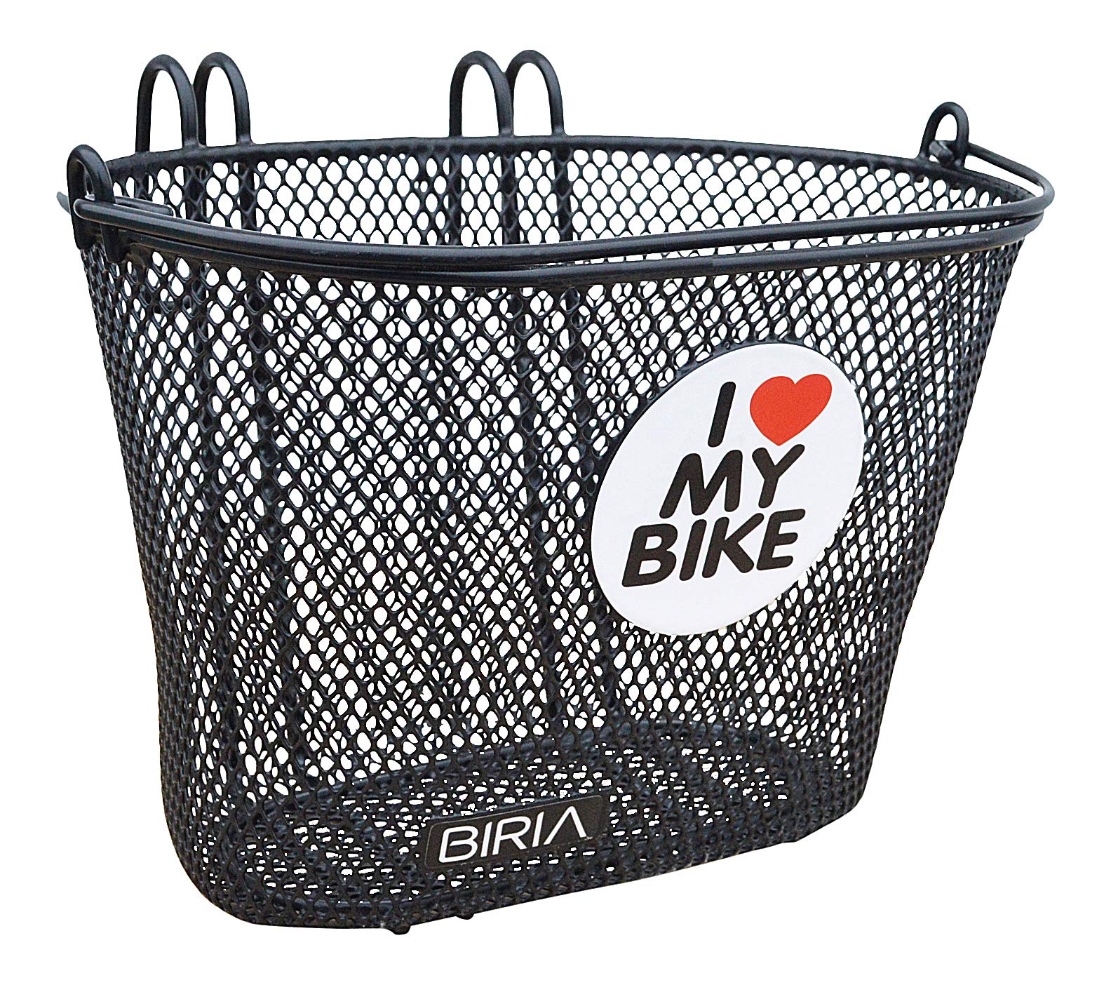black bicycle basket