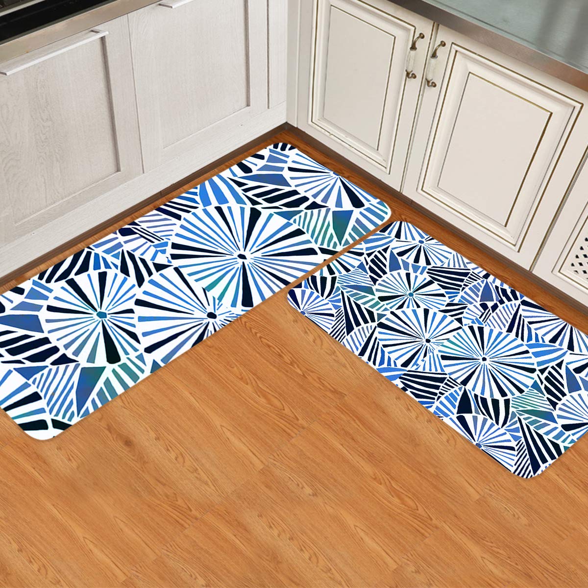 Area Rugs & Pads Area Rugs & Pads MUSEDAY 2 Piece Kitchen Mat Striped