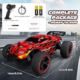Tecnock 1:18 Scale Remote Control Car 2WD USB-C Charging 2.4GHz LED view 8