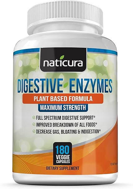 Amazon Com Digestive Enzymes With Probiotics And Prebiotics digestive enzymes with probiotics and prebiotics multi enzyme supplement for healthy digestion and help with ibs gas bloating and lactose