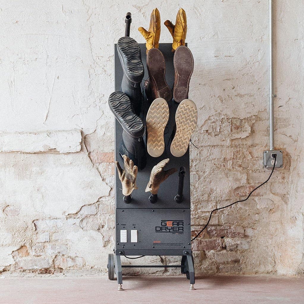 GearDryer Wall Mount 12 Boot and Glove Dryer | 6 Pair Boot, Shoe, and Glove Dryer | Dryer and Warmer for Ski Boots, Work Boots, Athletics, and More Grey: Clothing