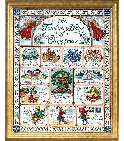 Kit De Point De Croix Compté Design Works "Life", 20x30cm