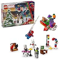 LEGO Marvel Spider-Man Advent Calendar 2024 for Kids - Christmas Advent Calendar with Mini Builds & 5 Minifigures, Ages 7+ - Spider-Man Toy for Boys & Girls - Gift Idea for Holidays - 76293 LEGO Marvel Spider-Man Advent Calendar 2024 for Kids - Christmas Advent Calendar with Mini Builds & 5 Minifigures, Ages 7+ - Spider-Man Toy for Boys & Girls - Gift Idea for Holidays - 76293