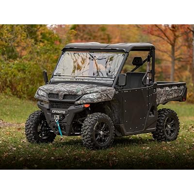 Buy Superatv Scratch Resistant 3 In 1 Flip Windshield For 19 Cfmoto Uforce 1000 1 4 Thick Polycarbonate Is 250x Stronger Than Glass Year Round Can Be Set To Open Vented Or Closed