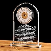 Movdyka Birthday Gifts for Mom from Daughter Son, to My Mom Gifts for Christmas Unique Crystal Clock, Best Mother Ever Present Ideas for Thanksgiving, Wedding, Valentines, Mothers Day