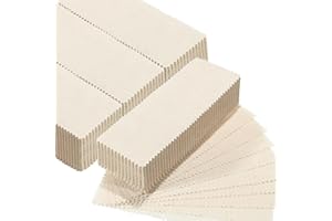 Loopeer 300 Pcs Natural Muslin Epilating Face Wax Strips Hair Removal Eyebrow Precut Body Facial Cotton Wax Cloth Strip for Women Men(4 x 1.5 Inch)