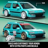 Mattel Brick Shop Hot Wheels Custom 90 Honda Civic EF Building Toy Kit view 3