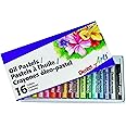 Pentel Arts Oil Pastels, AP Certified Non-Toxic, Artist Quality, Safe for at Home or in the Classroom, Box of 16 Colours