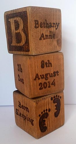 personalised baby blocks uk