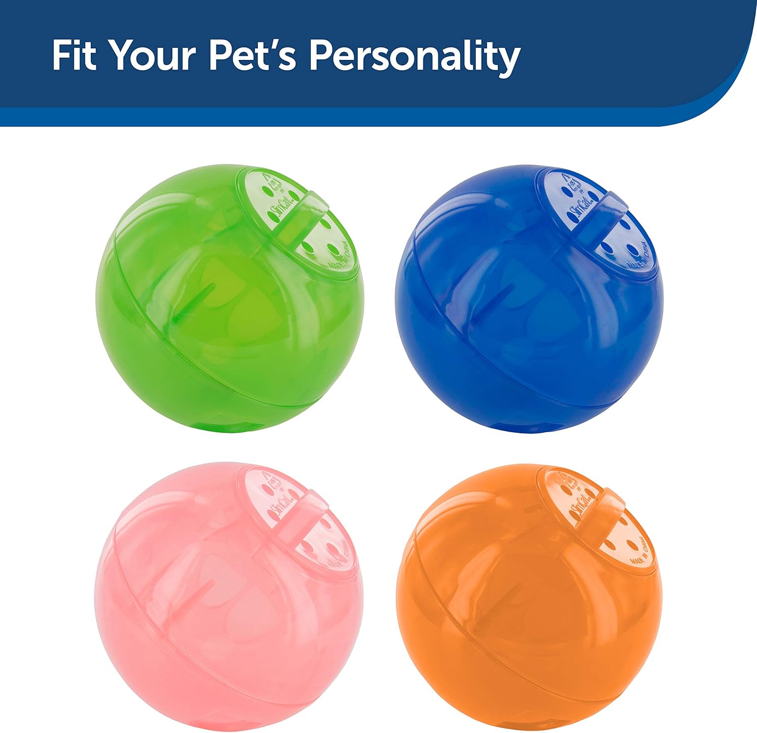 PetSafe SlimCat Meal-Dispensing Cat Toy, Great for Food or Treats : Pet Toy Balls : Pet Supplies