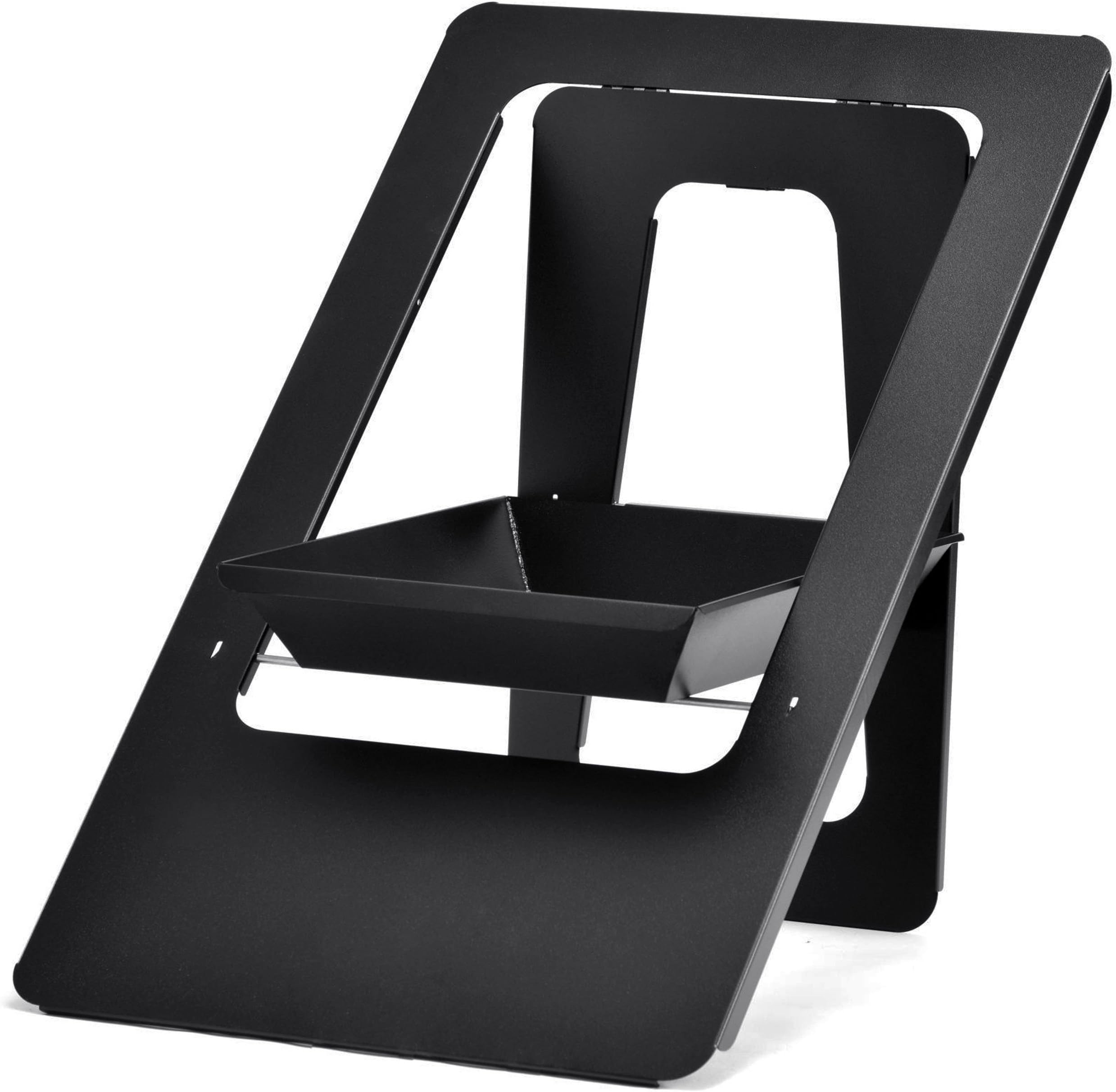 dobar 35480 Folding Design Outdoor Camping Fire Pit Powder Coated Steel 50 x 56 x 61 cm, Black