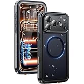 Oterkin Magnetic for iPhone 17 Pro Case Waterproof, Translucent Matte Black | Fit for Magsafe, Built-in Lens/ Screen Protector, 360&deg; Full Body Protection Heavy Duty Shockproof Case for Underwater/Outdoor