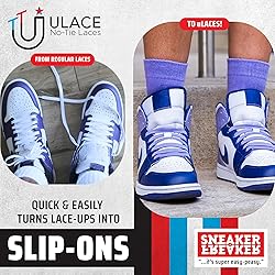 uLace Classic No Tie Shoelaces - Metallic Silver