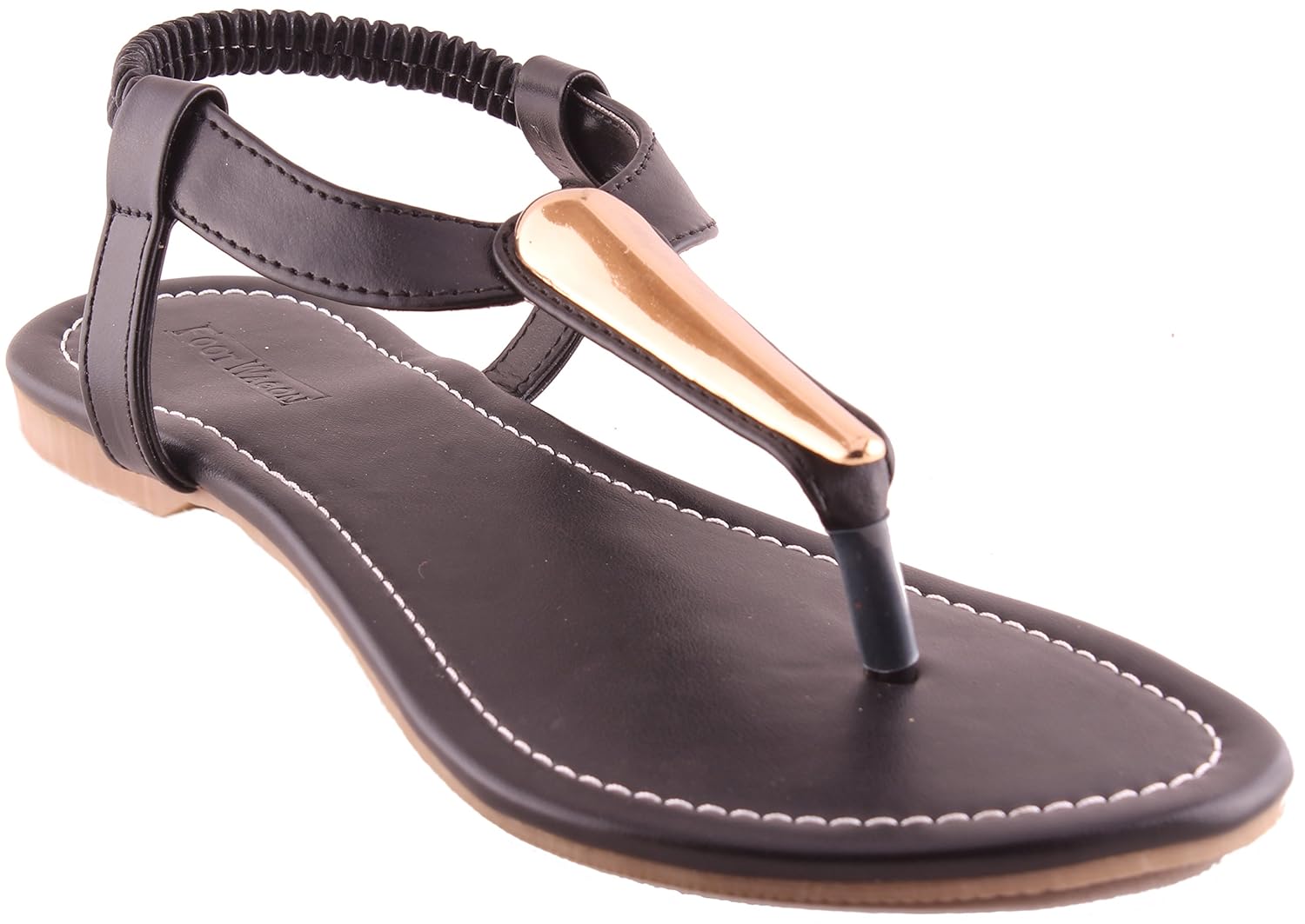 karat gold women's tan faux fur sandal - 3