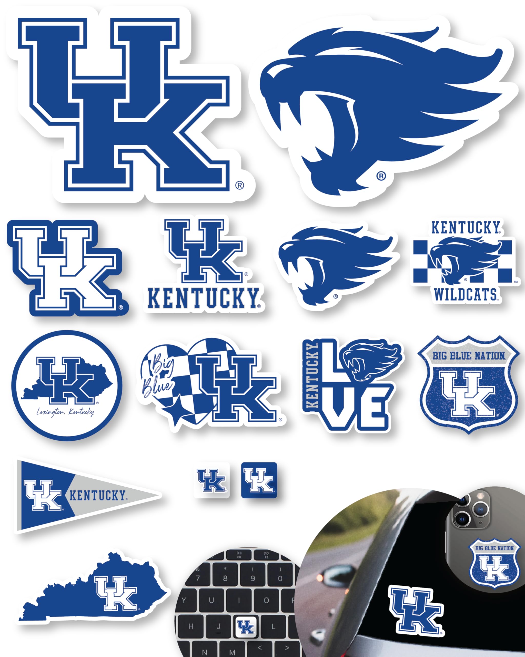 Kentucky Stickers for Gift, Car, Water