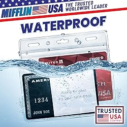 Mifflin-USA Horizontal ID Name Badge Holder