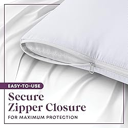 CirclesHome Pillow Protectors 4 Pack King Zippered