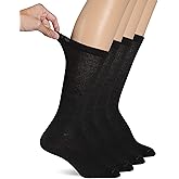 Dr. Scholl's mens Diabetes & Circulator Socks - 4 & 6 Pair Packs - Non-binding Moisture Management