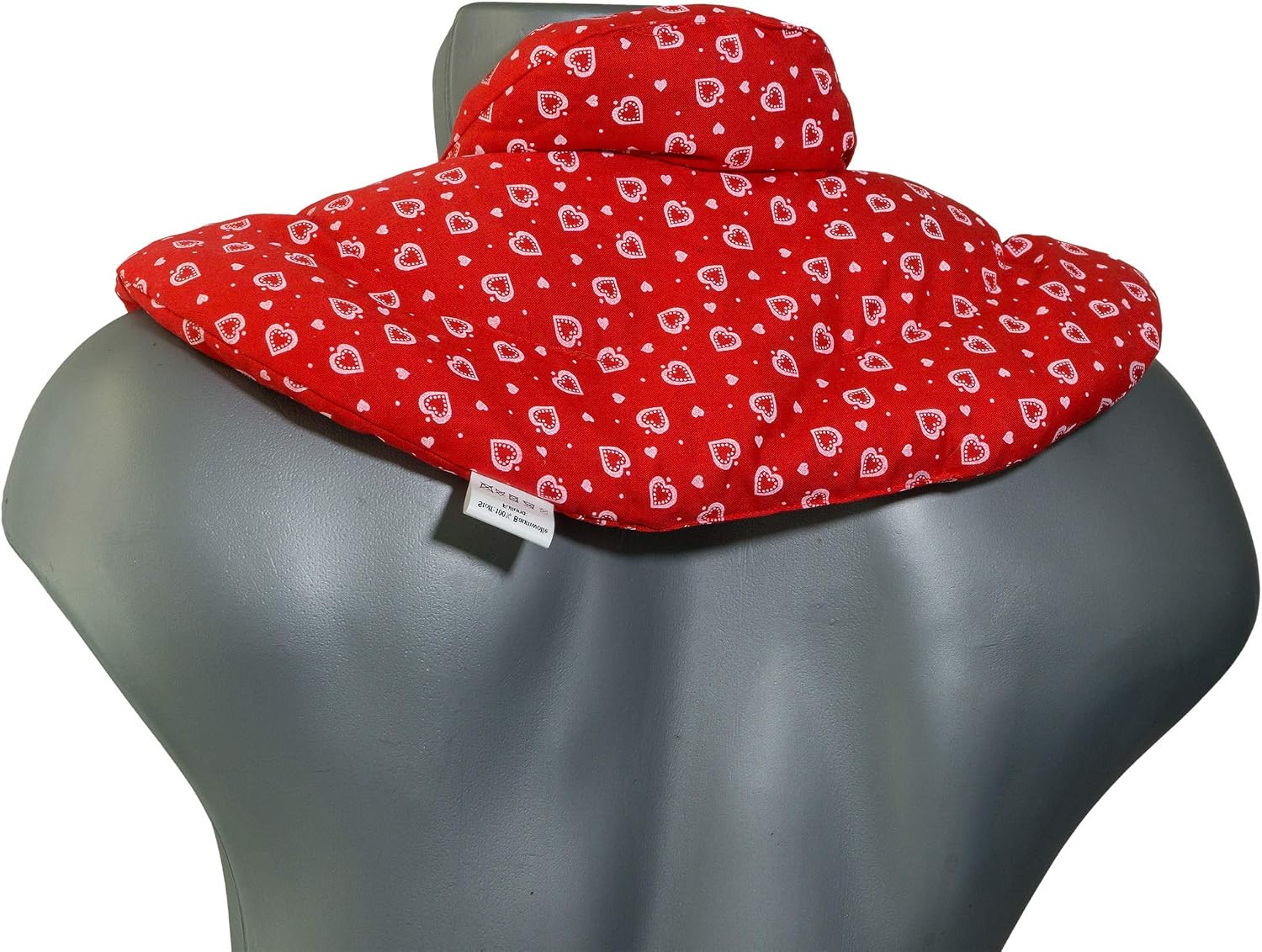 Neck Pillow Hearts/red Grape Seeds, Hearts-red - Image 3