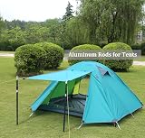 HIKEMAN Tent Poles for Tarp Awning Canopy Aluminium Adjustable 90-230cm view 5