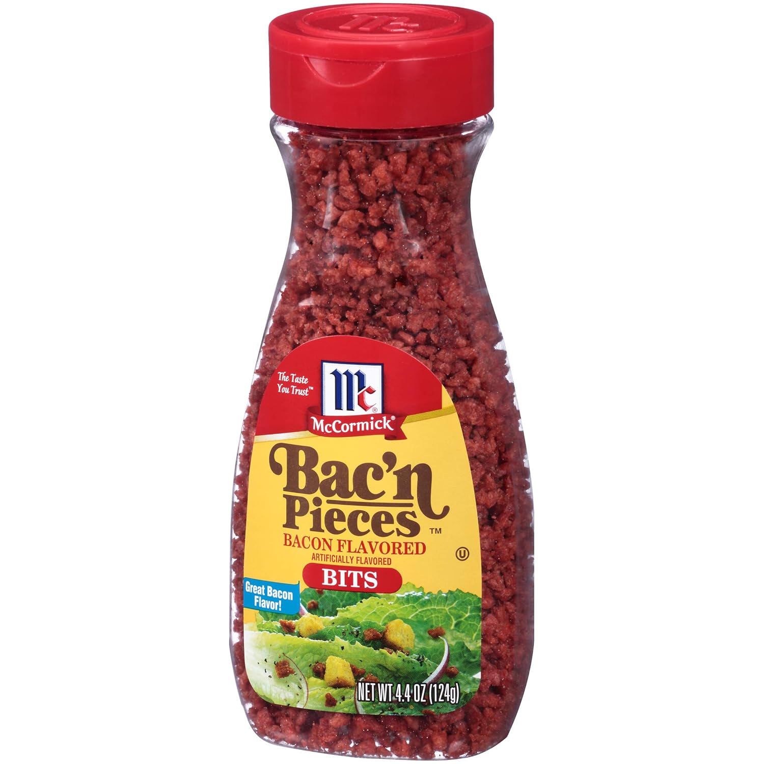 McCORMICK BAC'N PIECES BACON FLAVOURED BITS 1 x 124g JAR AMERICAN