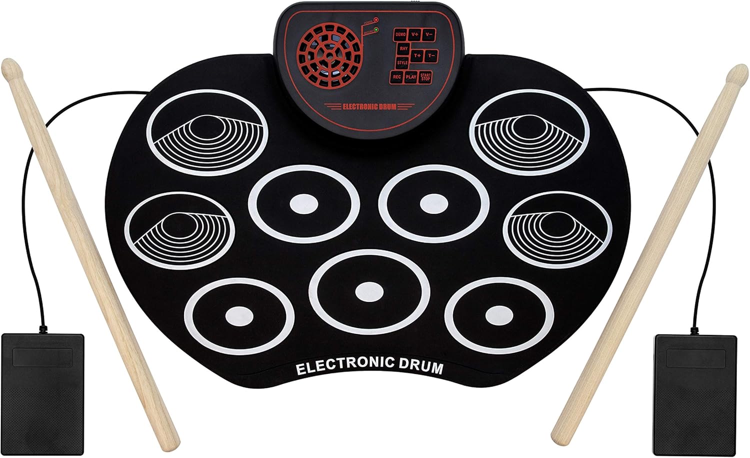 Roll up drum kit. Midi drum kit. электронные барабаны. рулонные барабаны с флешкой.