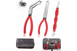 Fnulrzmt 3-Pieces Automotive Electrical Disconnect Pliers Set - Wire Harness Disconnect Tool Kit for Car Connector Removal - 