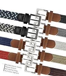 Men's Stretch Belt Braided Elastic Stretch Belt