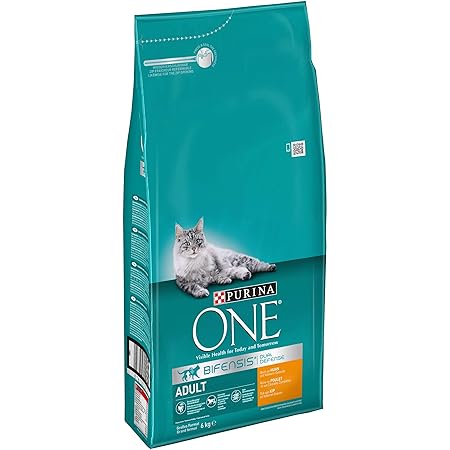 Purina ONE BIFENSIS Adult Katzentrockenfutter: reich an Huhn, stärkt natürliche Abwehrkräfte, für gesunde Knochen, Haut, Zähn