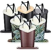 Weewooday 6 Pack Plush Lined Eyeglasses Holder Stand for Glasses Leather Reading Stand Case Protective Glasses Case (Lovely)