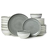 Pokini 24 Piece Dinnerware Sets for 8, Modern