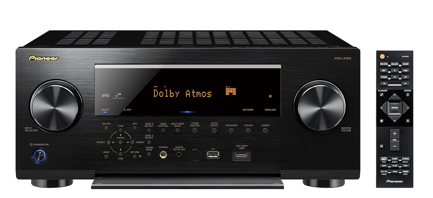 Pioneer VSX-LX503 9.2 Channel 4k UltraHD Network A/V Receiver Black