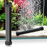 hygger Weighted Nano Mist Bubble Wall Bar, 9.8" Self-Sinking ABS Air Stone Strip with Gentle Oxygen Diffuser for Freshwater &amp; Marine Aquarium, Hydroponics