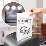 Duronic PS410 Micro Cut Paper Shredder 8 Sheets 14L Bin 530W view 3