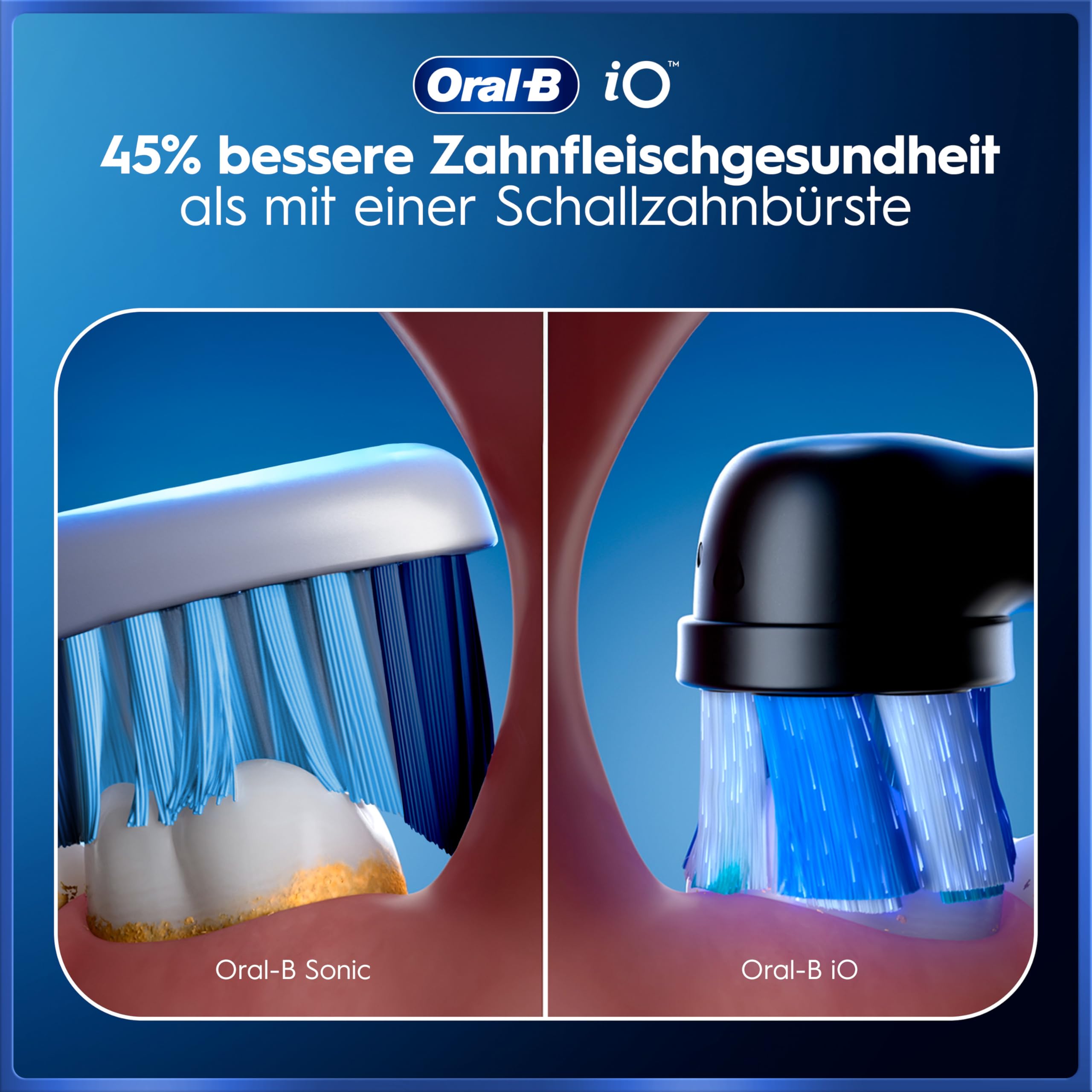 Oral-B iO Series 5 Elektrische Zahnbürste — Electric Toothbrush, Inkl. 1 Aufsteckbürste, Reise-Etui — 5 Putzmodi für Zahnpflege, Zahnbürste Elektrisch, Designed by Braun, Schwarz 7
