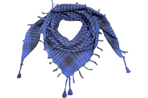 Elu Shemagh Scarf Men - Women /100% Cotton Military Shemagh Keffiyeh Scarf Arafat Tactical Desert Rave Bandana Head Wrap